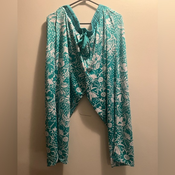 NEW Cuddl Duds Womens 3-pc Jade Print Pajama Set - Picture 6 of 10